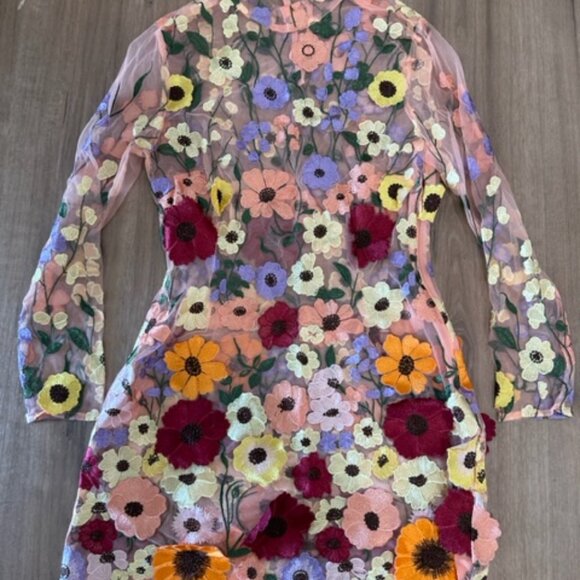 Taylor Swift ERAS tour Floral Flower Mini Dress- Size L - Picture 5 of 9
